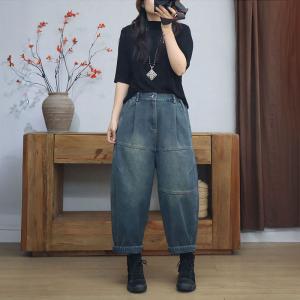 Thick Winter Fleeced Lining Baggy Boyfriend Jeans