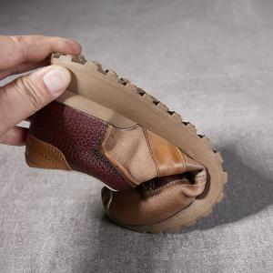 Leather Patchwork Casual Platform Agan Sneakers