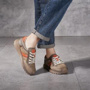 Leather Patchwork Casual Platform Agan Sneakers