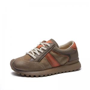 Leather Patchwork Casual Platform Agan Sneakers
