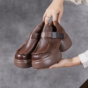 Chucky Platforms Buckle Hippie Loafer Shoes