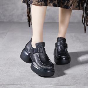 Chucky Platforms Buckle Hippie Loafer Shoes
