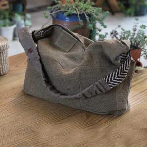 Cotton Linen Boho Casual Crossbody Tote Bag