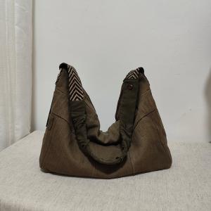 Cotton Linen Boho Casual Crossbody Tote Bag
