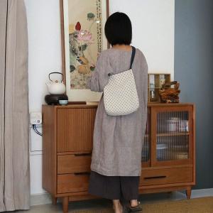 Lazy Day Printed Cotton Linen Bucket Shoulder Purse