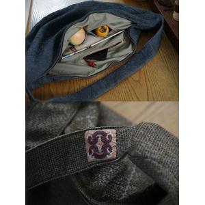 Folk Style Cotton Linen Plain Crossbody Side Bag