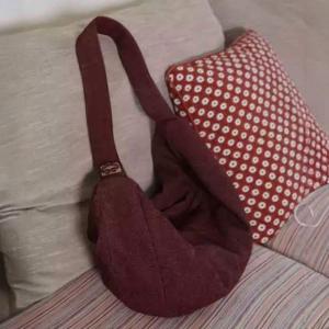 Folk Style Cotton Linen Plain Crossbody Side Bag