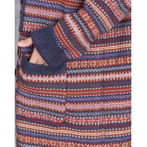 Winter Casual Colorful Striped Hoodie Cardigan