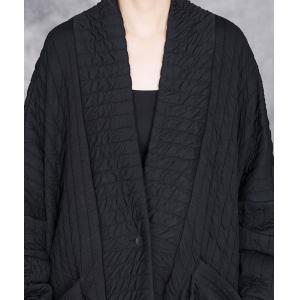 Modest Fashion Black Plus Size Quilted Muslim Coat