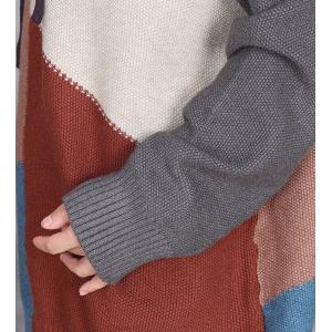 Color Blocks Long Sleeves Hooded Sweater
