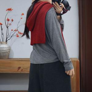 Fine Knitted Winter Shawl Scarf