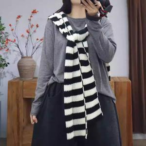 Fine Knitted Winter Shawl Scarf