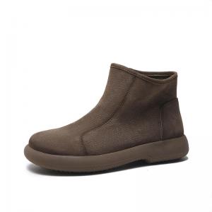 Platform Slip-On Ankle Boots