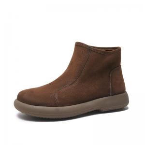 Platform Slip-On Ankle Boots