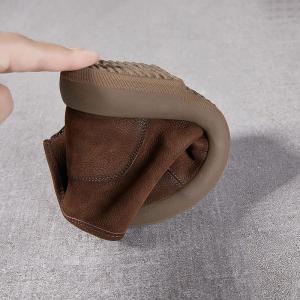 Platform Slip-On Ankle Boots