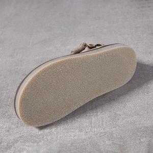 Suede Leather Wide Toe Platform Flat Shoes