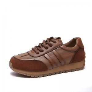 Suede Leather Patchwork 90s Trainers for Women