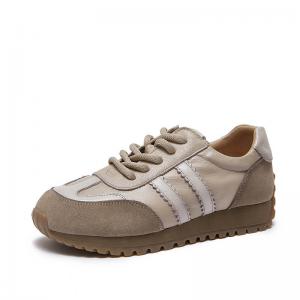 Suede Leather Patchwork 90s Trainers for Women