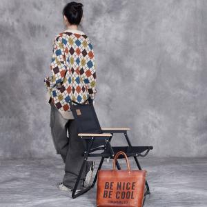 Colorful Rhombus Patterned Cashmere Granny Cardigan