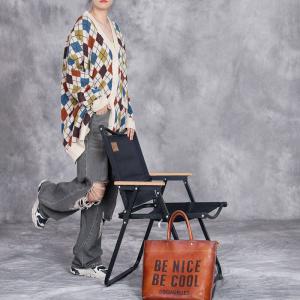 Colorful Rhombus Patterned Cashmere Granny Cardigan