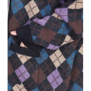 Colorful Rhombus Patterned Cashmere Granny Cardigan
