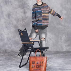 Elegant Totem Printed Short Sweater Cardigan
