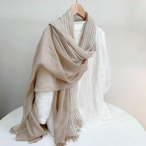 Soft Modal Striped Wrap Scarf
