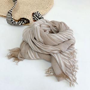 Soft Modal Striped Wrap Scarf