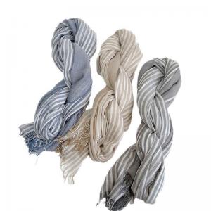 Soft Modal Striped Wrap Scarf