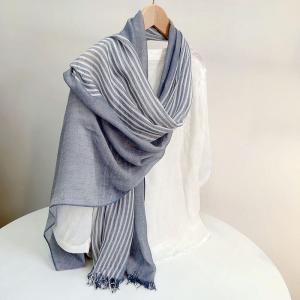 Soft Modal Striped Wrap Scarf