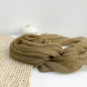 Boho Style Polka Dot Flax Scalf