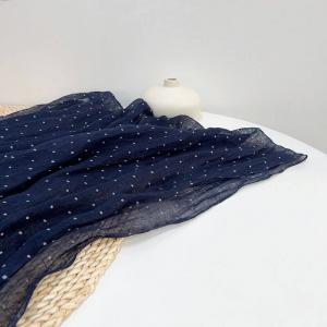Boho Style Polka Dot Flax Scalf