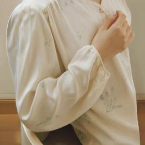 Beads Buttons Printed Long Loungewear Sets