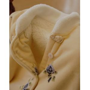 Cheongsam Collar Winter Fleeced Elegant Nightgowns Sets