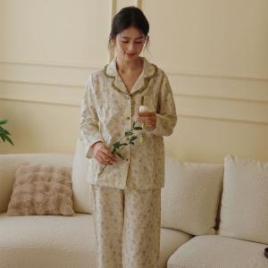 Lace Petal Collar Cotton Cozy Floral Nightgowns