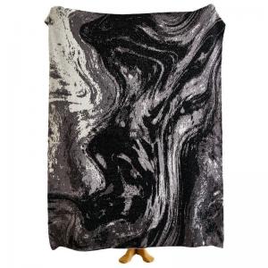 90s Fashion Modern Printed Gray Minimalist Blanket