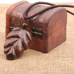 Original Handmade Wooden Carved Pendant Necklace