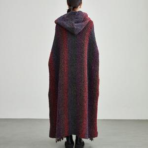 Plus Size Chunky Knit Hooded Designer Coatigan