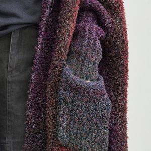 Plus Size Chunky Knit Hooded Designer Coatigan