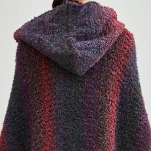Plus Size Chunky Knit Hooded Designer Coatigan
