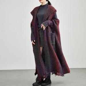 Plus Size Chunky Knit Hooded Designer Coatigan