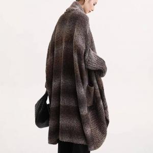 Gypsy Style Wool Blend Midi Cocoon Coat