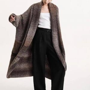 Gypsy Style Wool Blend Midi Cocoon Coat