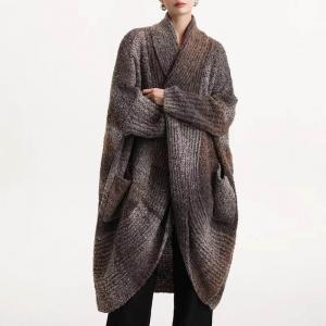 Gypsy Style Wool Blend Midi Cocoon Coat