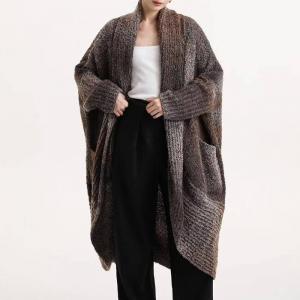 Gypsy Style Wool Blend Midi Cocoon Coat