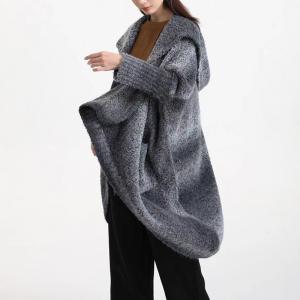 Bat Sleeves Trendy Oversized Hooded Cardigan