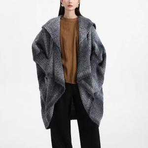 Bat Sleeves Trendy Oversized Hooded Cardigan