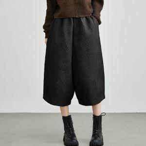 Cotton Quilted Wide Leg Culottes for Women