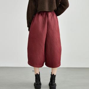 Cotton Quilted Wide Leg Culottes for Women