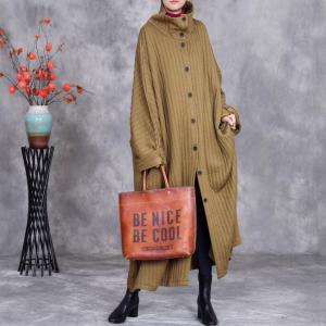 Plus Size Designer Quilted Cocoon Coat